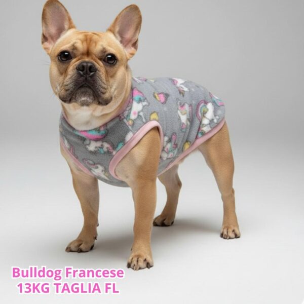 Pile Pelliccia Unicorni Grigio