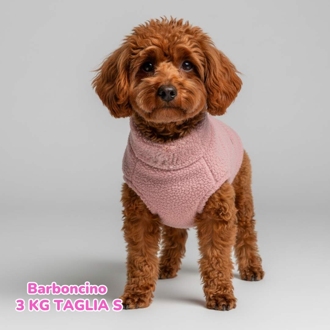 Teddy con Pile Interno Rosa