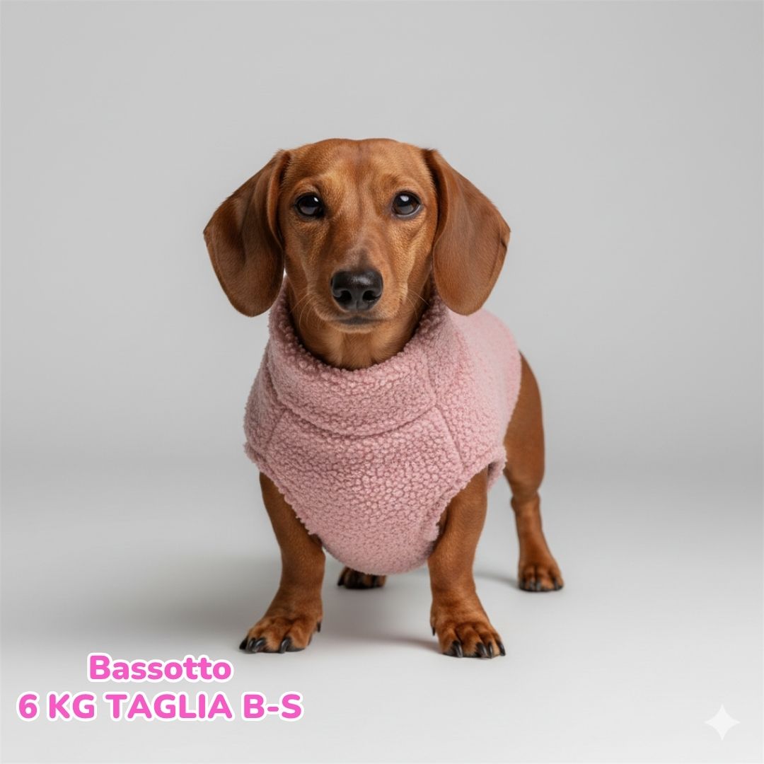 Teddy con Pile Interno Rosa