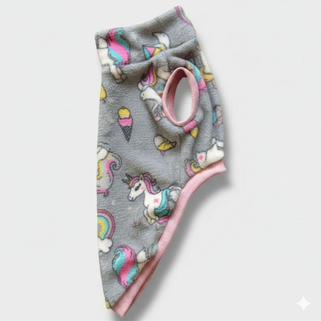 Pile Pelliccia Unicorni Grigio