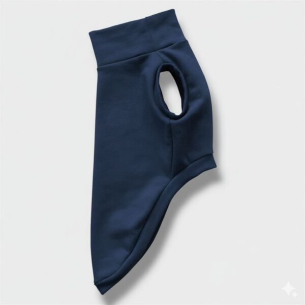 Felpa Invernale Garzata Blu Scuro