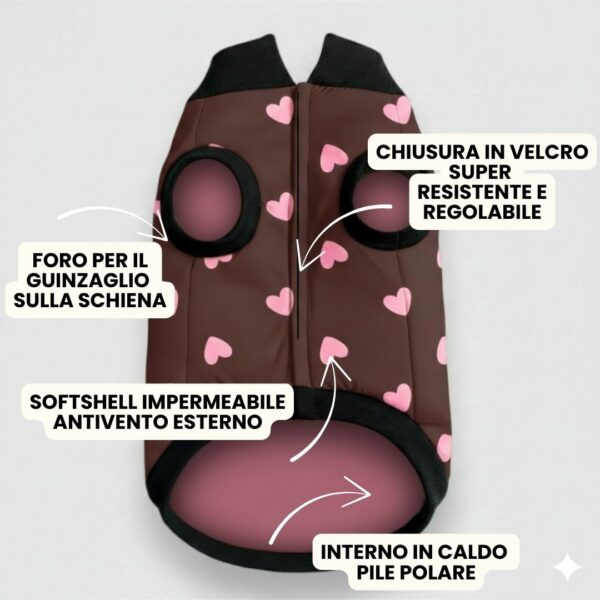 Cappottino Invernale Impermeabile Hearts