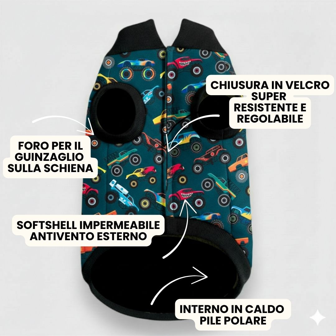 Cappottino Invernale Impermeabile Monster Truck