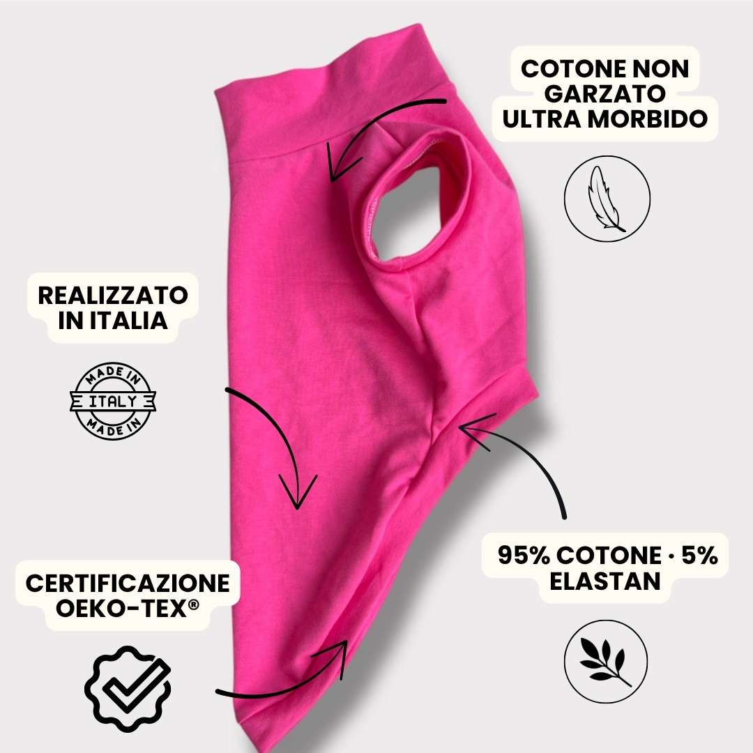 Felpa Cotone Primavera Fucsia