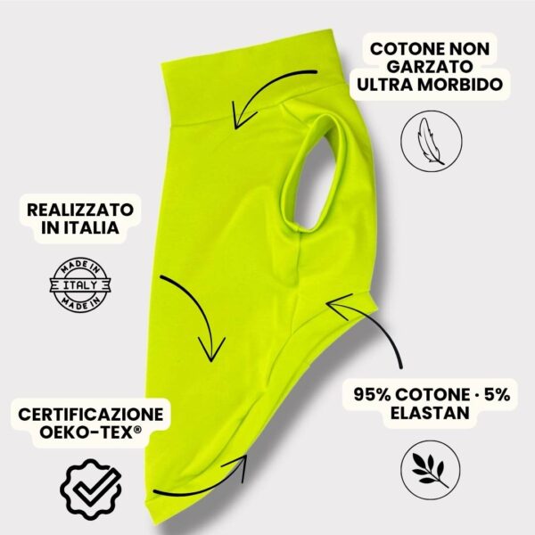 Felpa Cotone Primavera Verde Lime