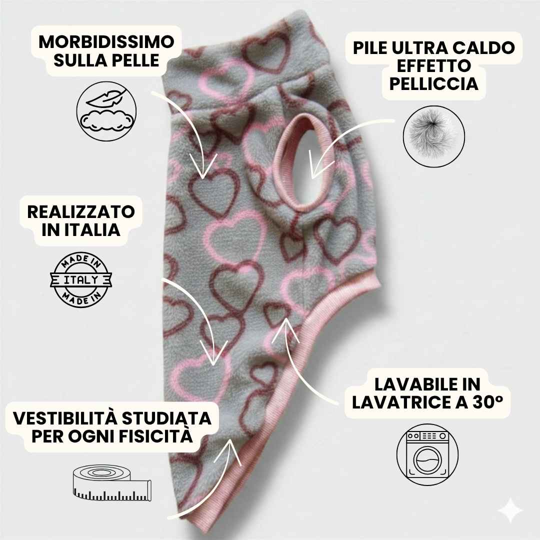 Pile Pelliccia Cuoricini