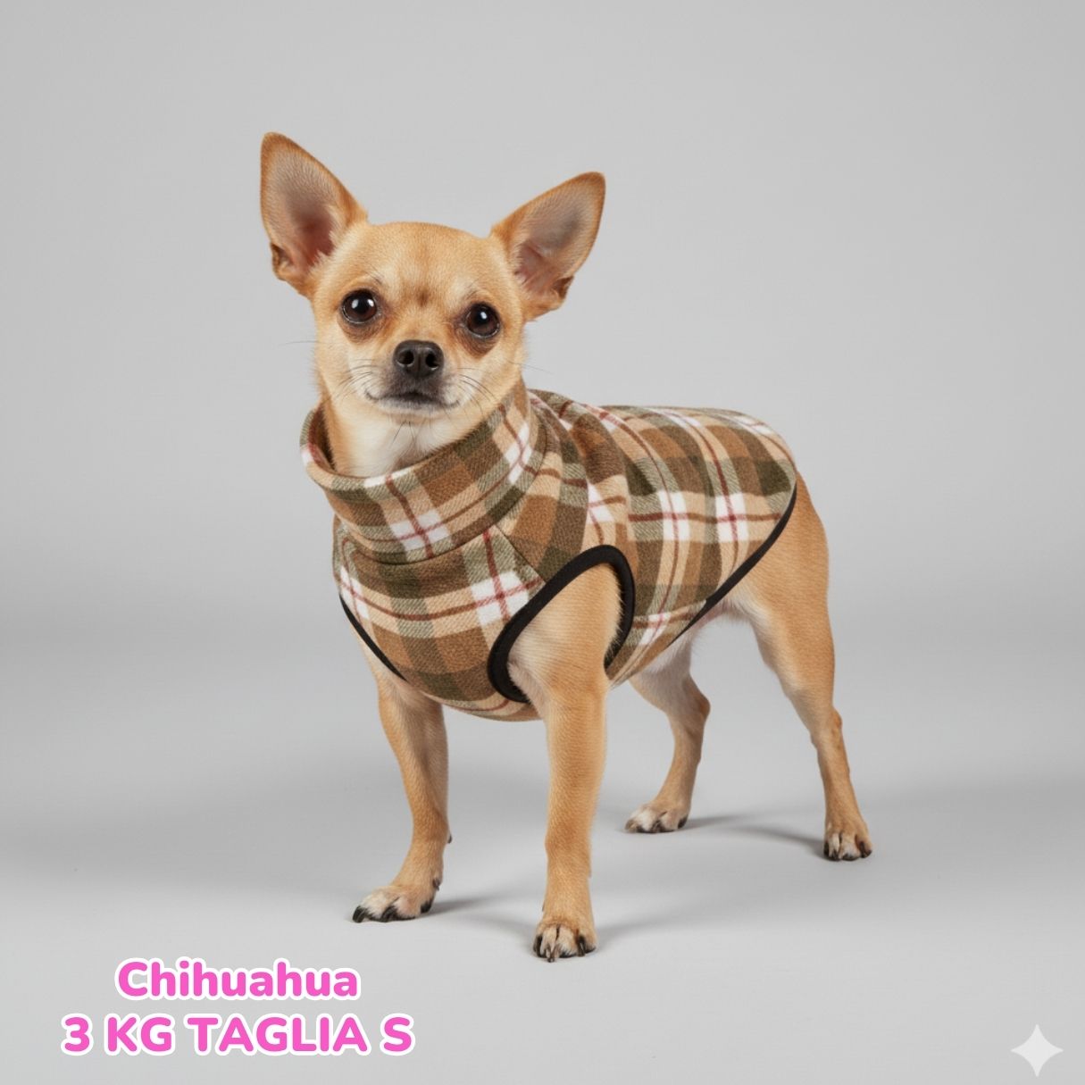 Pile Pelliccia Scozzese Beige