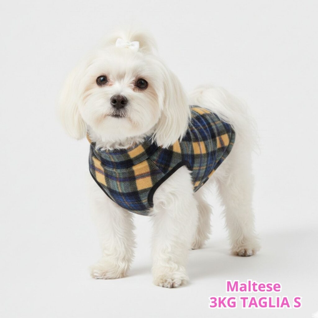 Pile Tartan Giallo e Blu