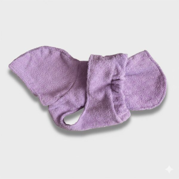 Accappatoio Mantellina in Spugna di Cotone Lilla