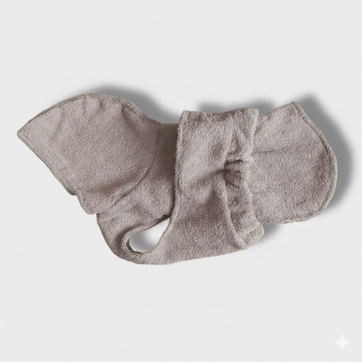 Accappatoio Mantellina in Spugna di Cotone Tortora