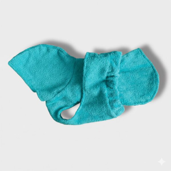 Accappatoio Mantellina in Spugna di Cotone Turchese