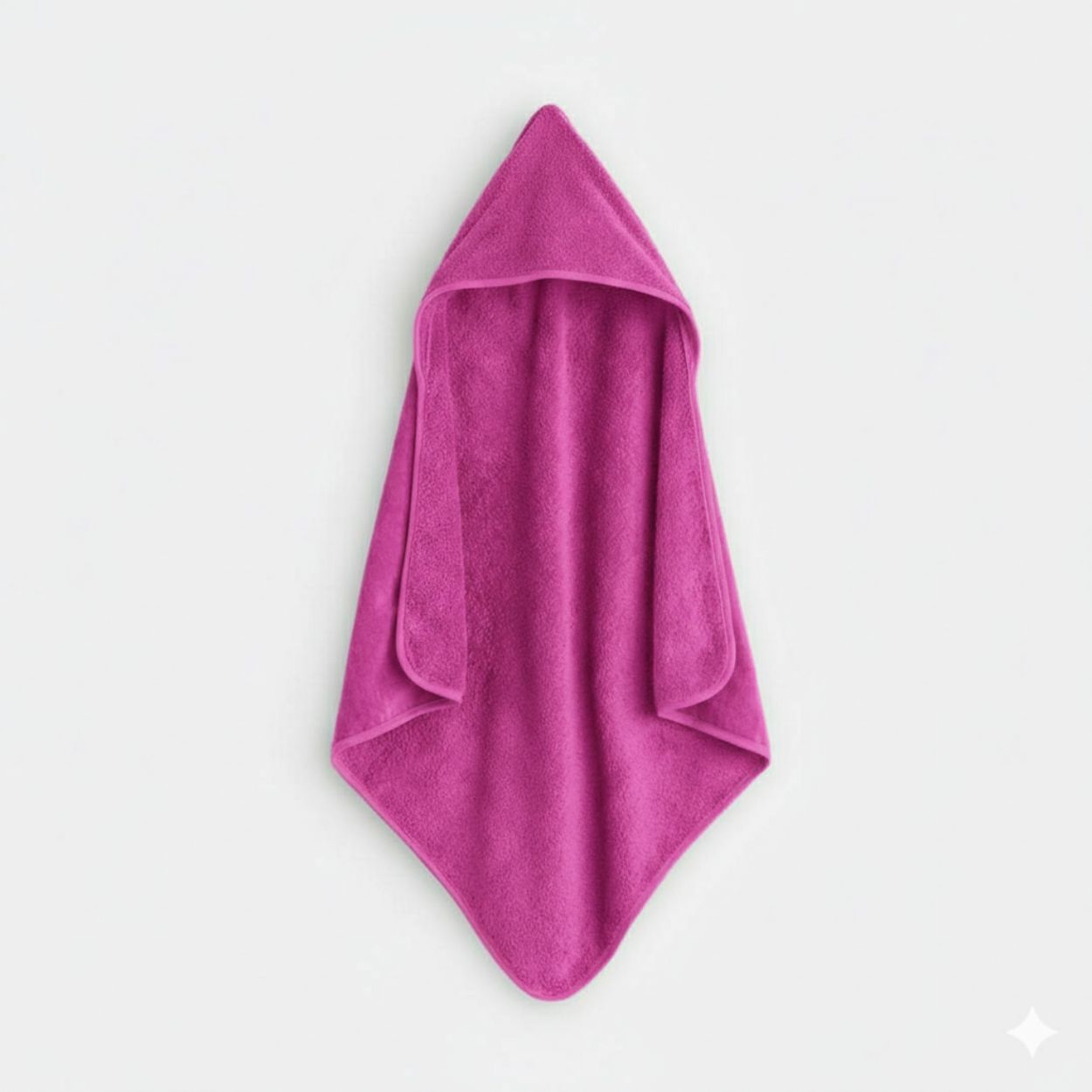 Asciugamano Poncho in Spugna di Cotone Fucsia