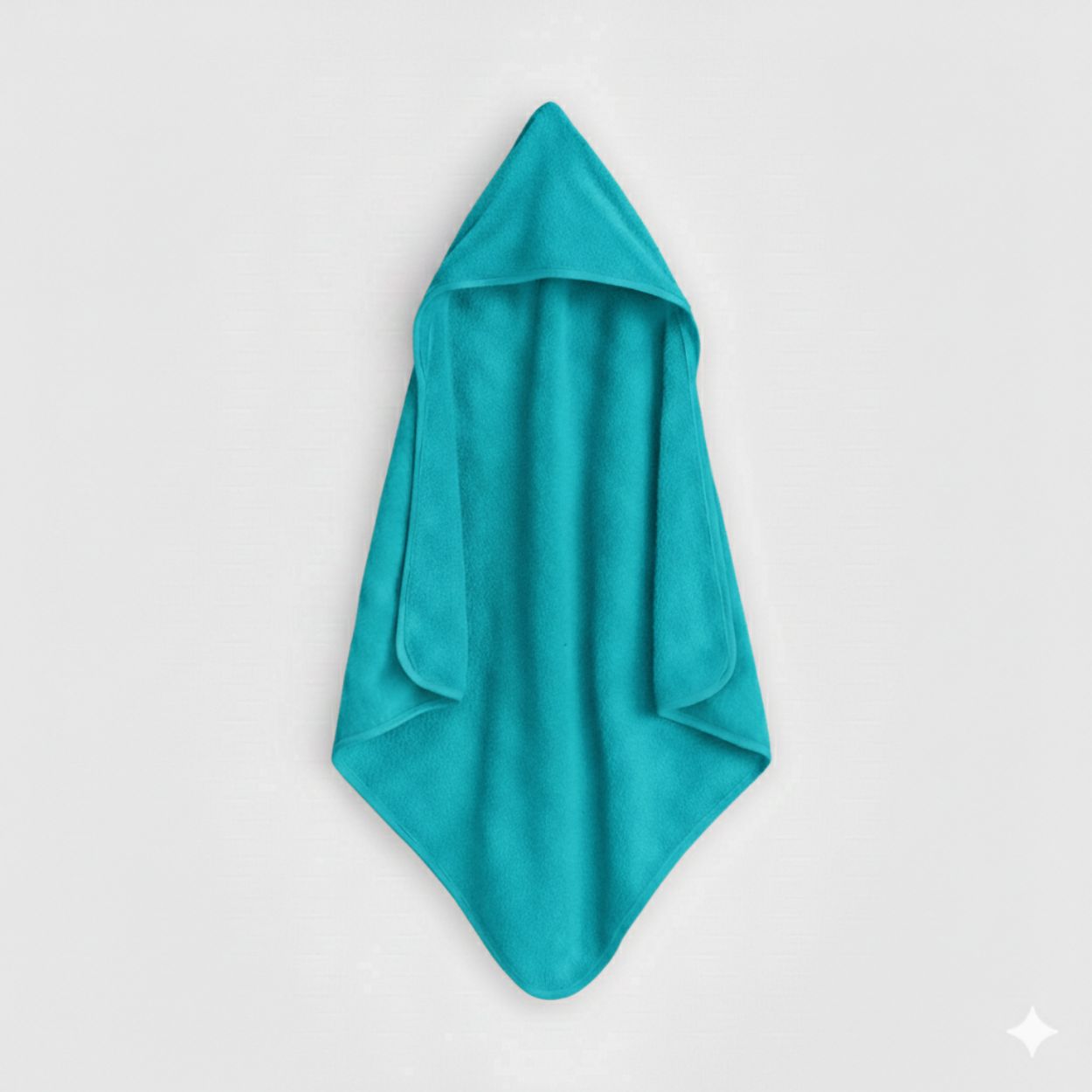 Asciugamano Poncho in Spugna di Cotone Turchese