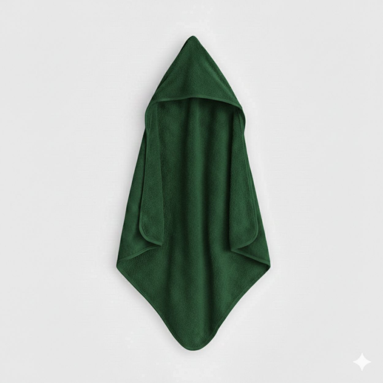 Asciugamano Poncho in Spugna di Cotone Verde