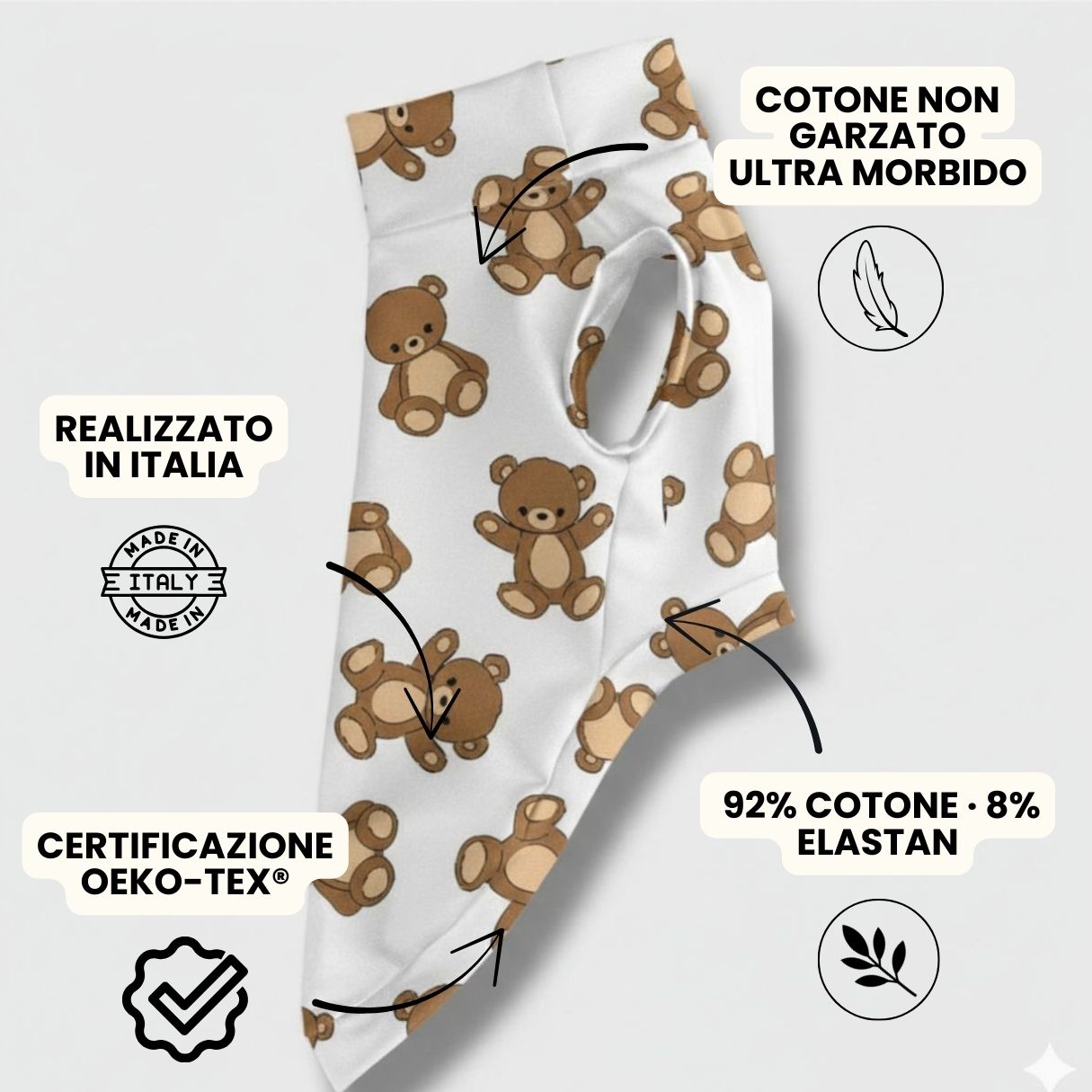Felpa Cotone Primavera Teddy