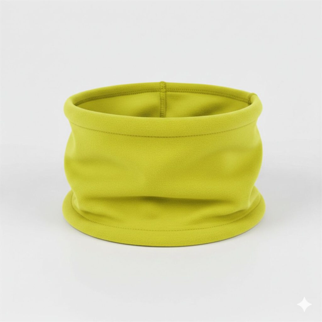 Scaldacollo Felpa di Cotone Giallo