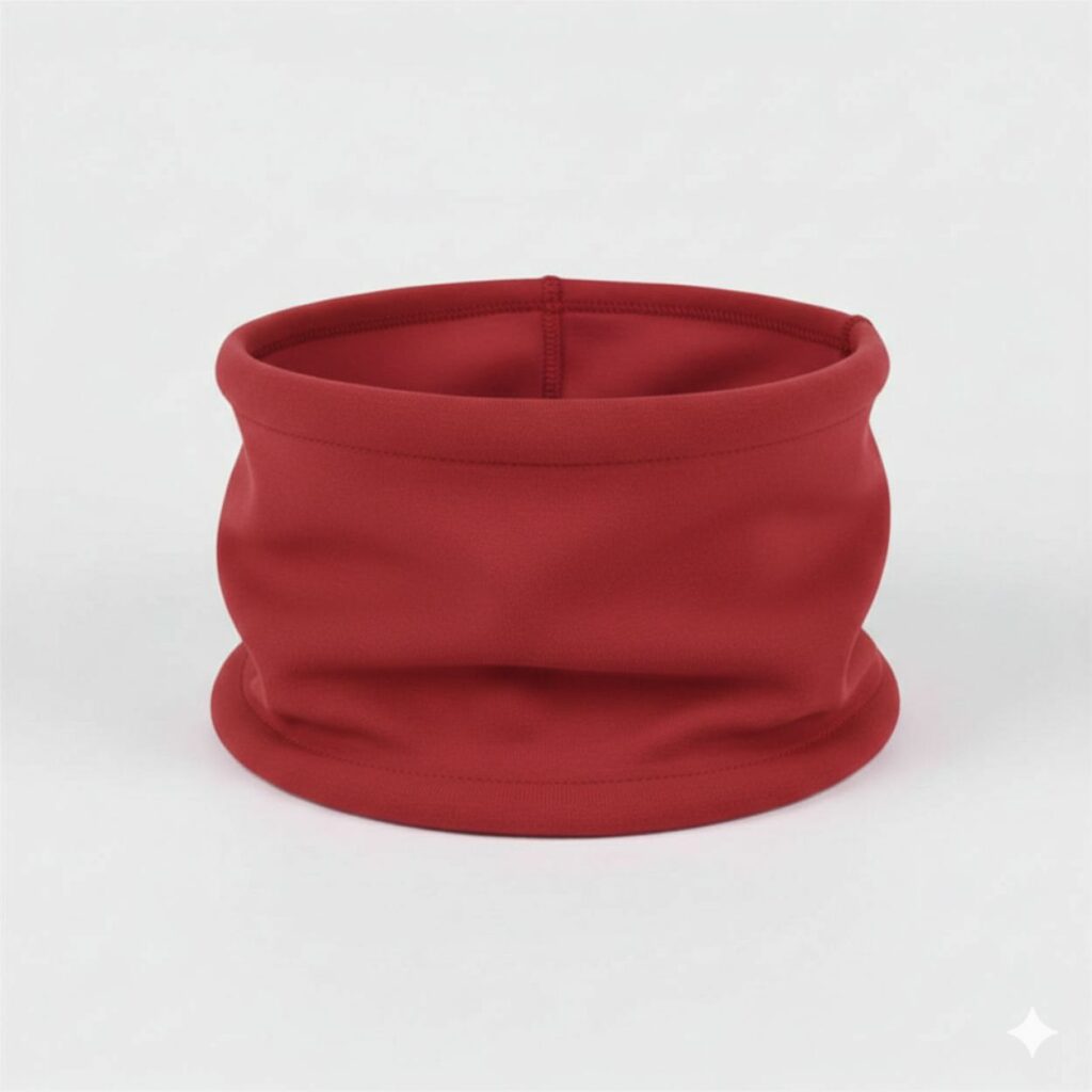 Scaldacollo Felpa di Cotone Rosso