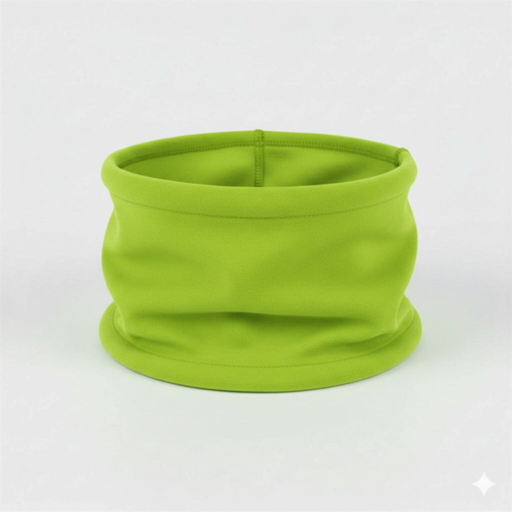 Scaldacollo Felpa di Cotone Verde Lime