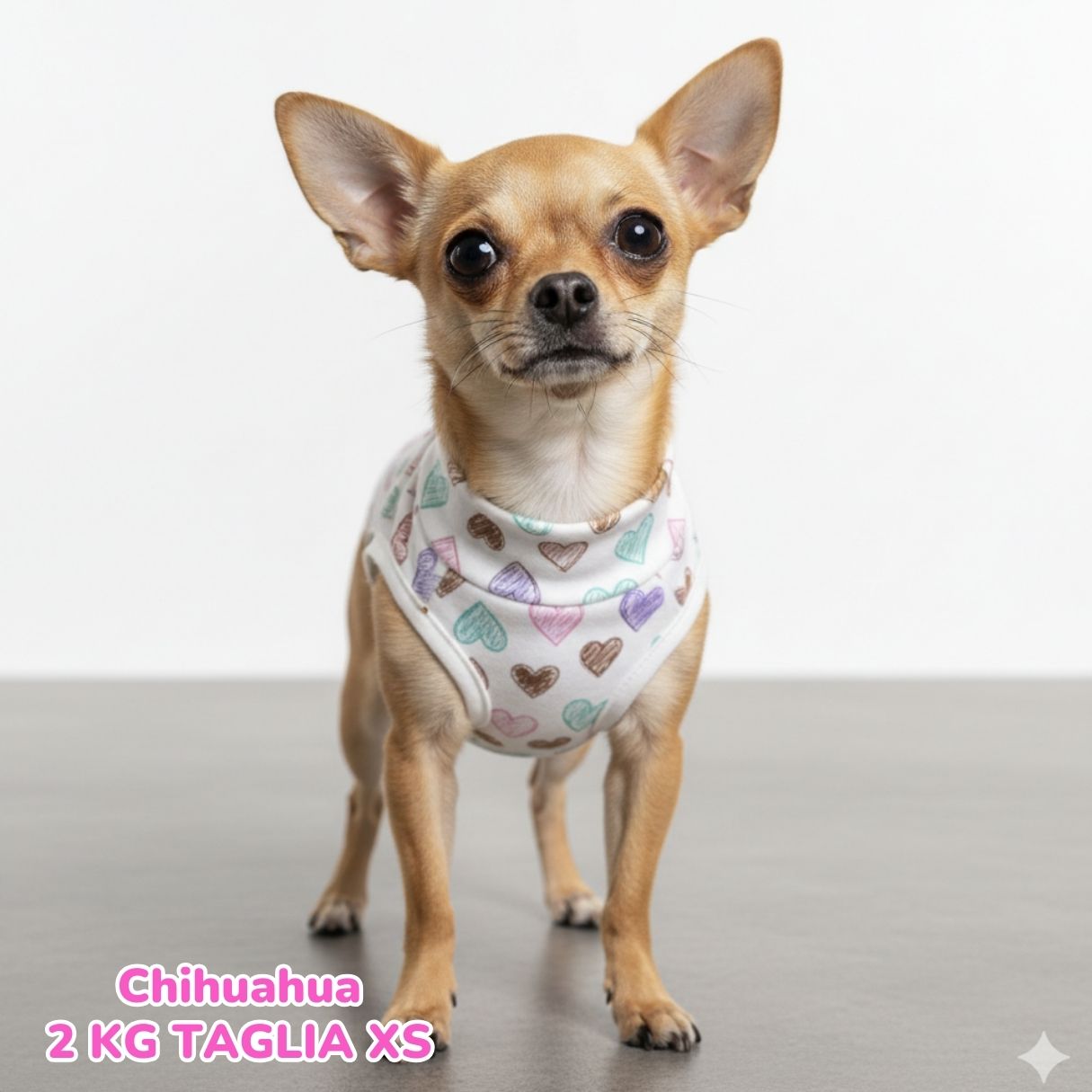 Felpa Cotone Cuoricini Latte