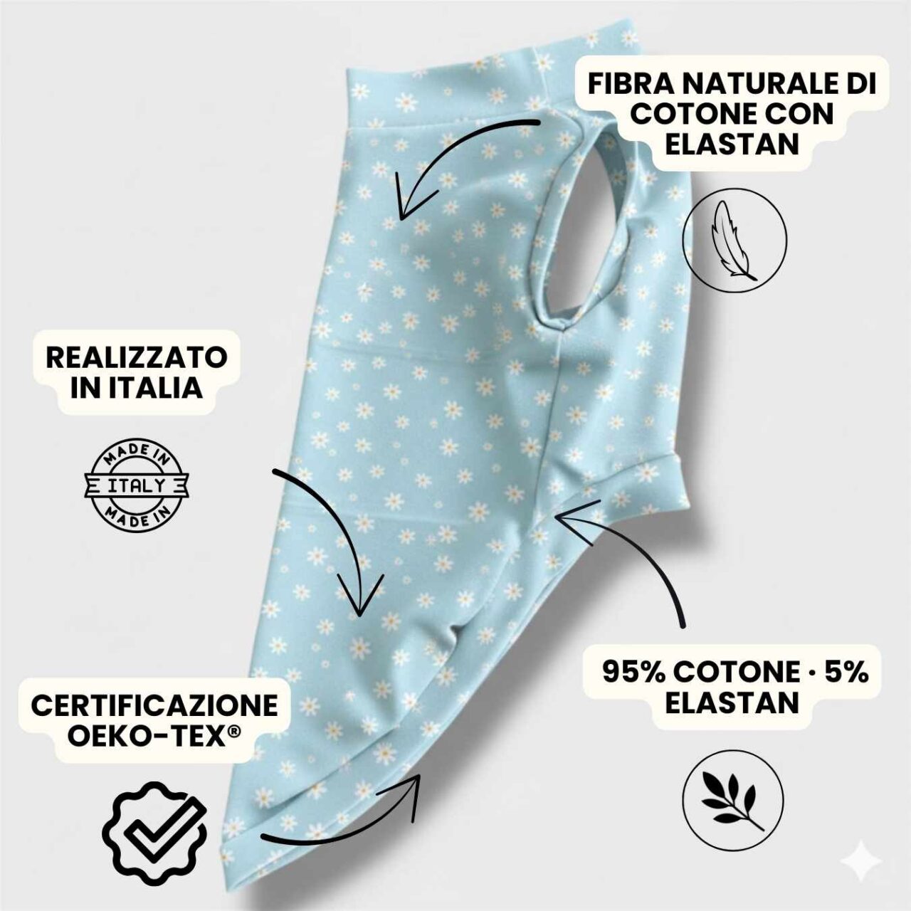 Maglietta Cotone Margheritine