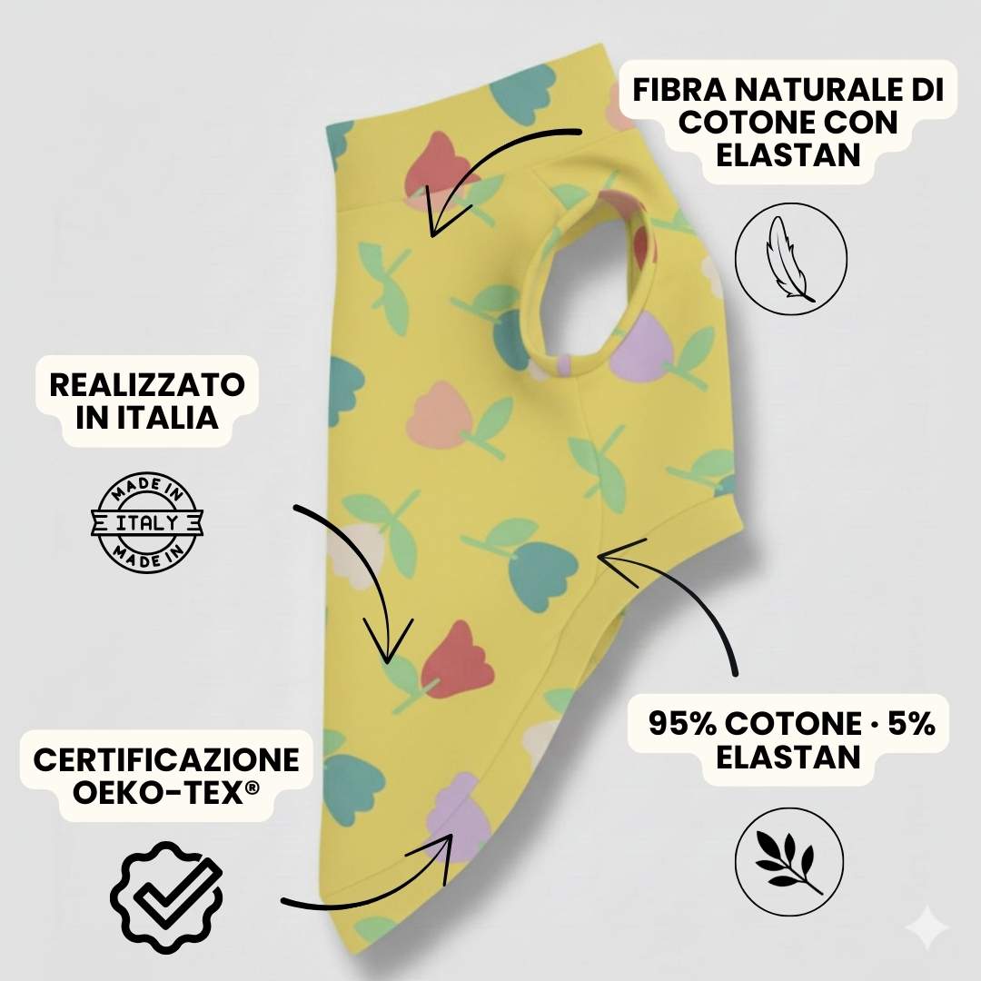 Maglietta Cotone Tulipani