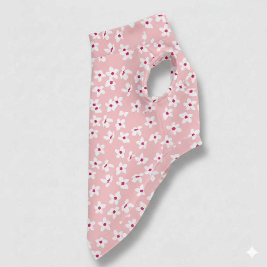 Felpa Cotone Fiori Rosa