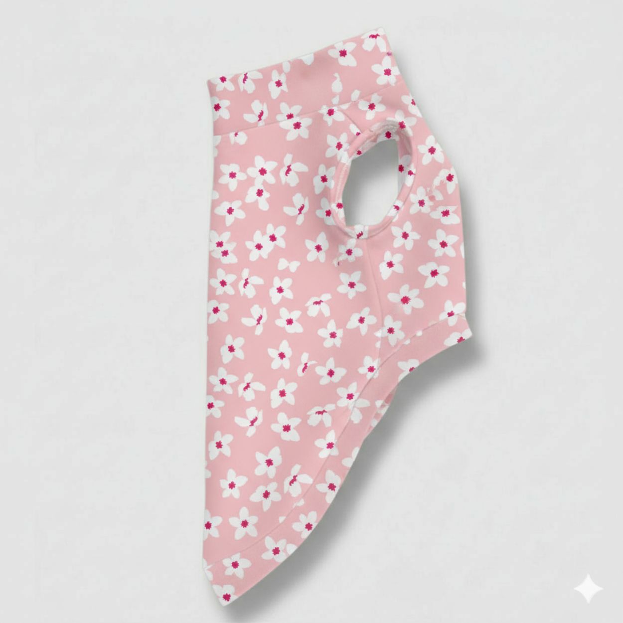 Felpa Cotone Primavera Fiori Rosa