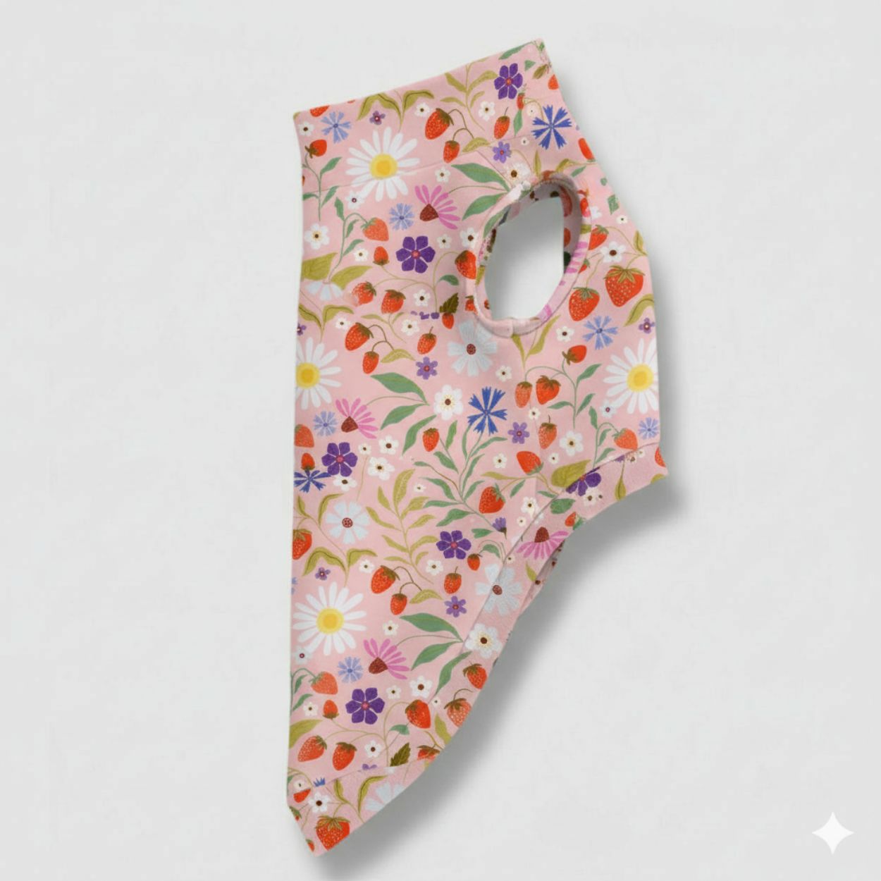 Felpa Cotone Primavera Fragole e Fiori