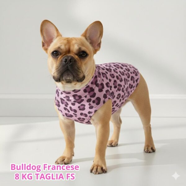 Felpa Cotone Primavera Violet Leopard