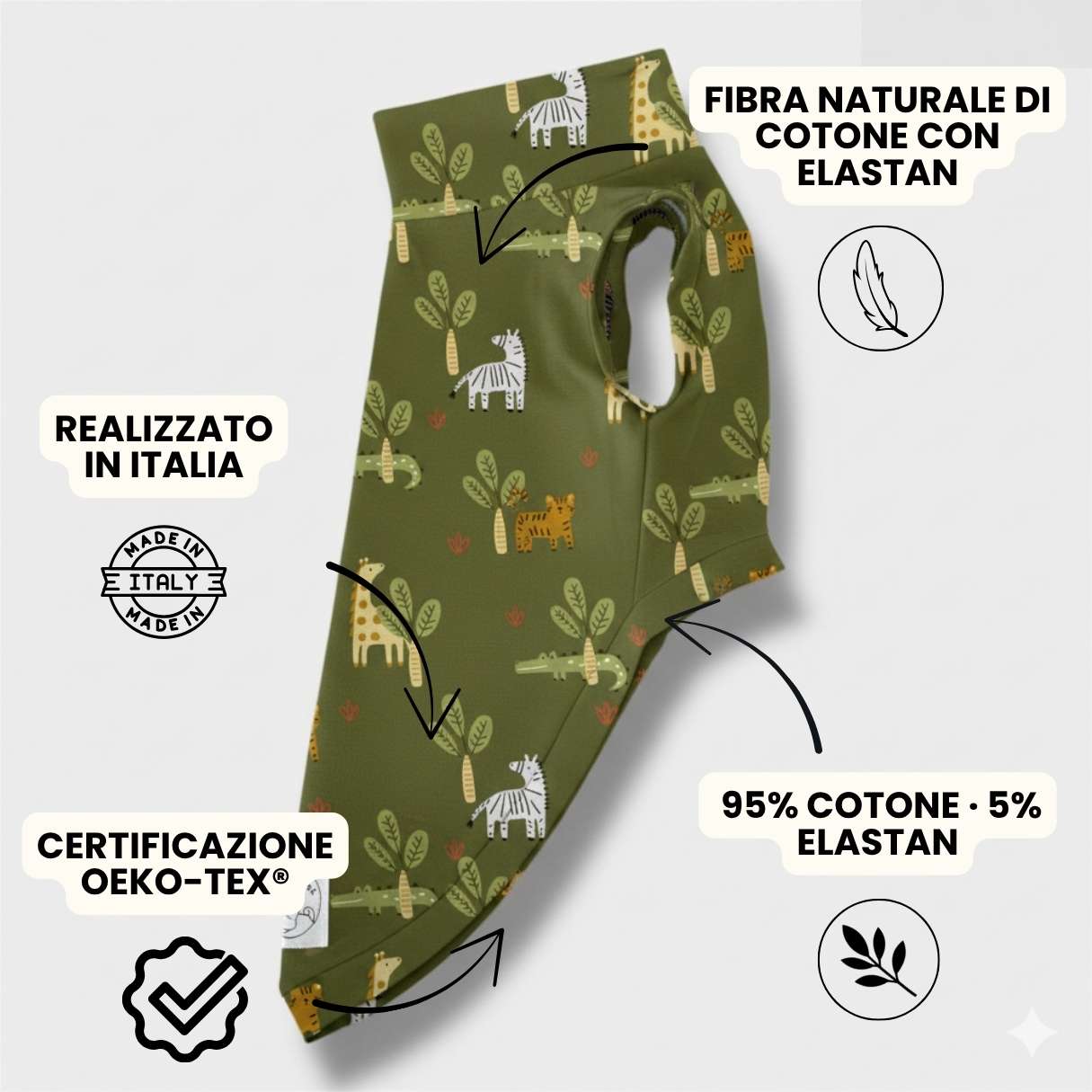 Maglietta Cotone Savana