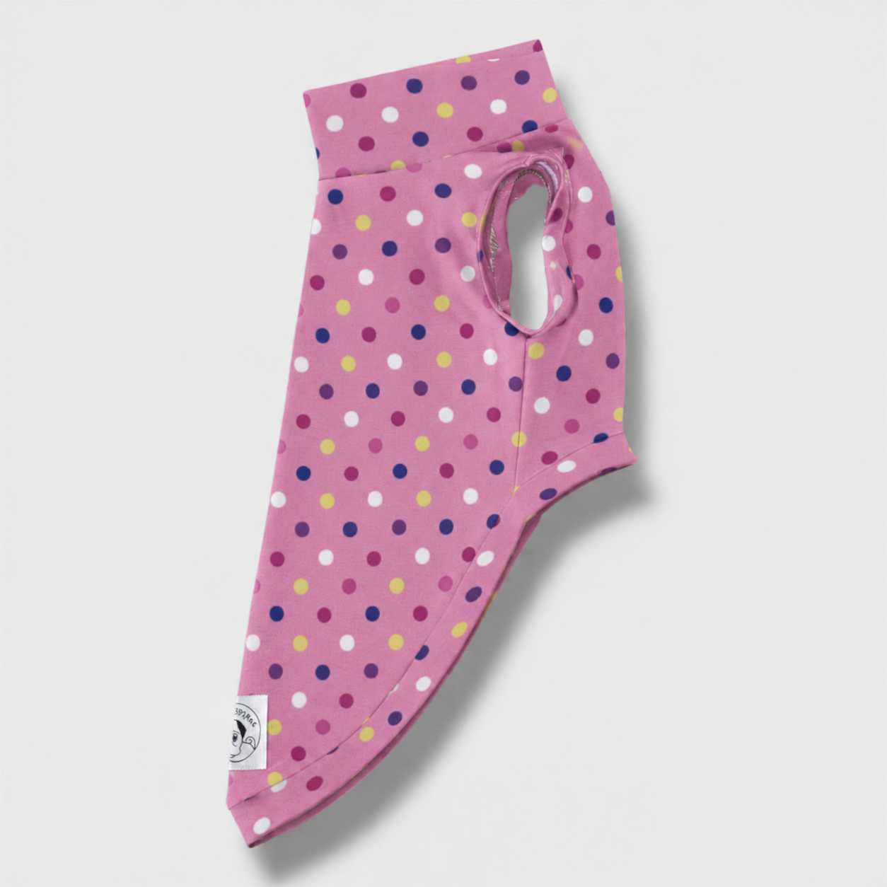Felpa Cotone Pois Rosa