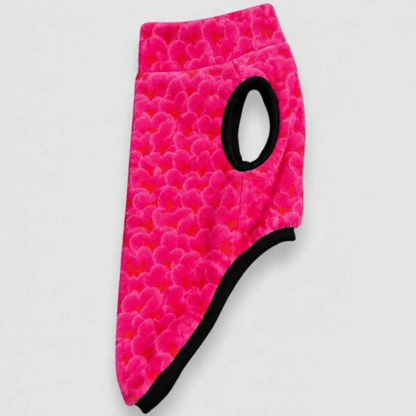 Pile Pelliccia Cuori Fucsia