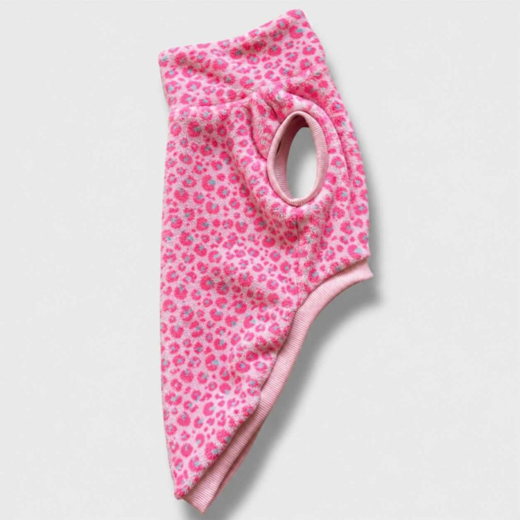 Pile Pelliccia Leopard Rosa