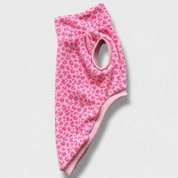 Pile Pelliccia Leopard Rosa