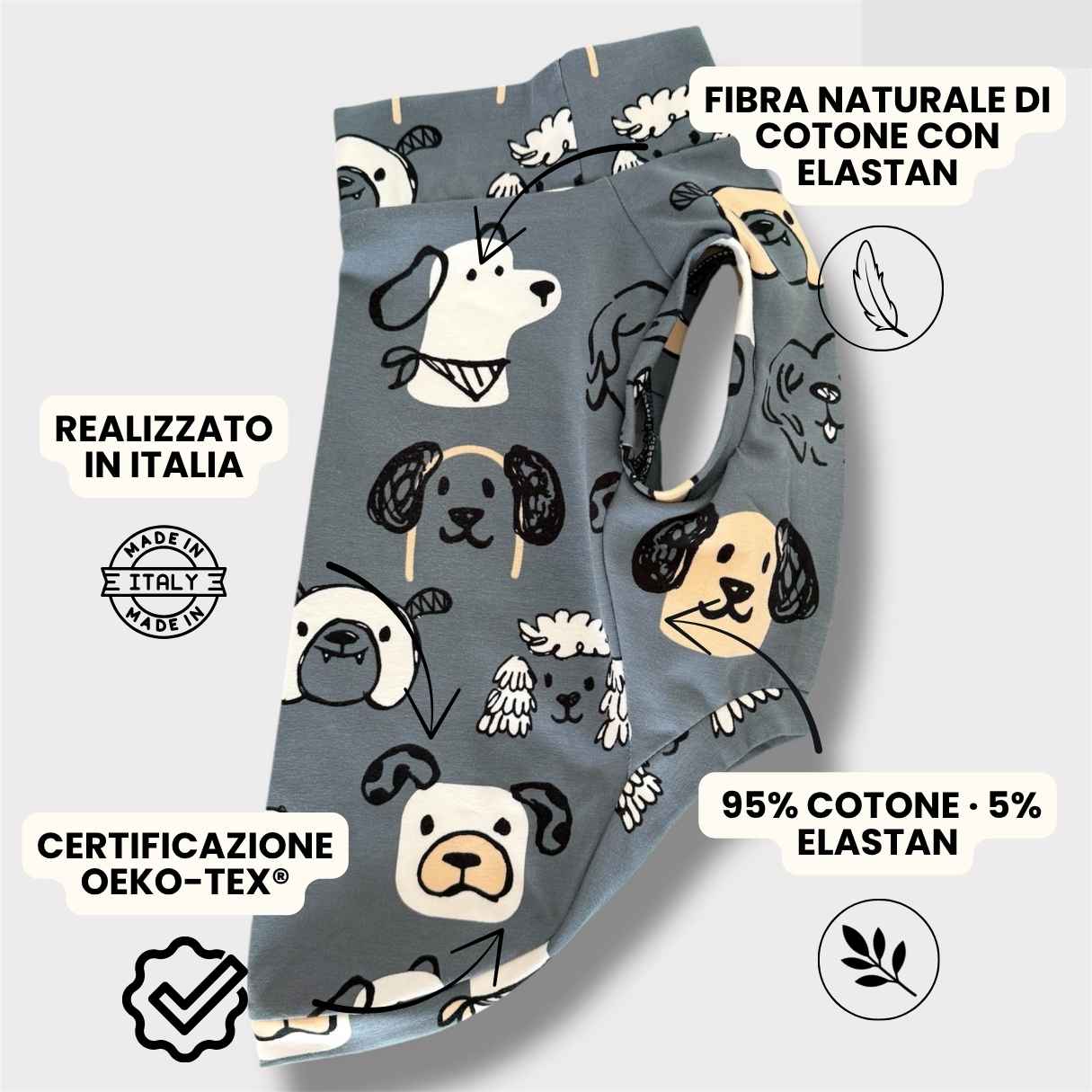 Maglietta Cotone Cagnolini