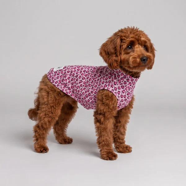 Felpa Cotone Leopard Rosa