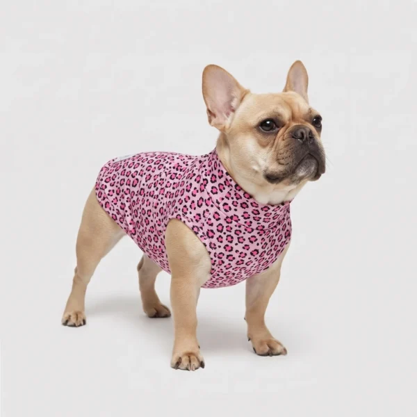 Felpa Cotone Leopard Rosa
