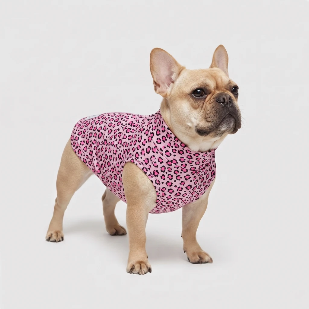 Felpa Cotone Leopard Rosa