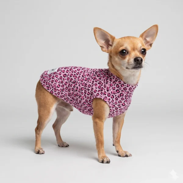 Felpa Cotone Leopard Rosa