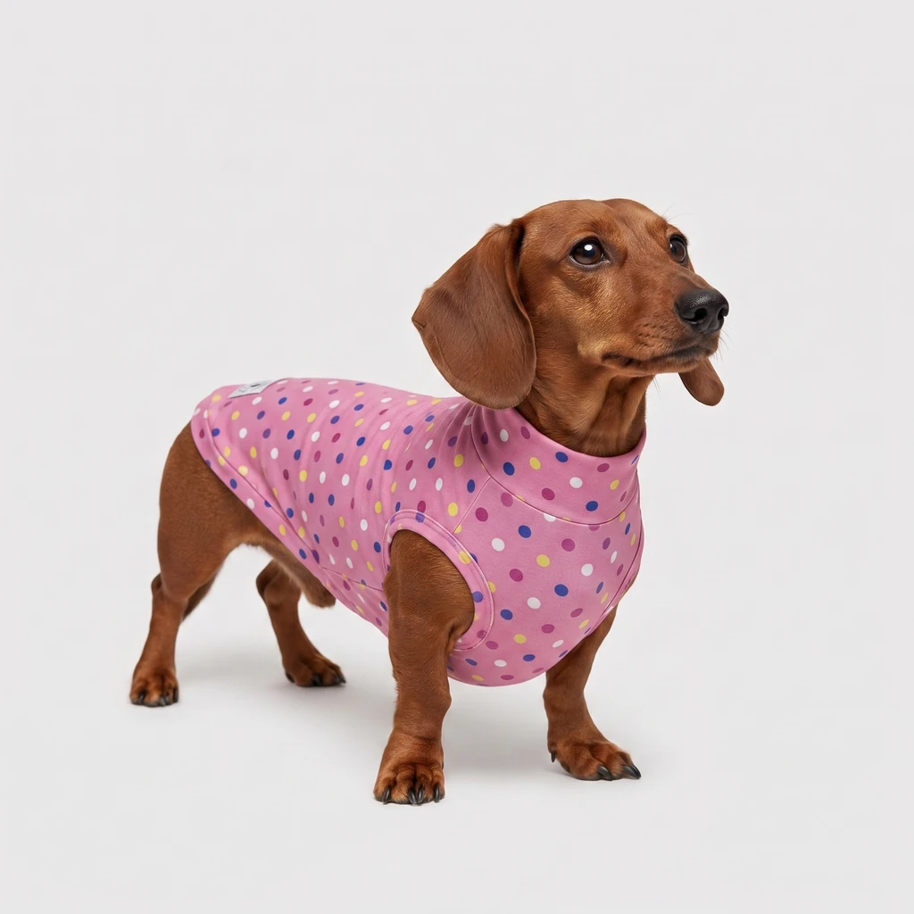 Felpa Cotone Pois Rosa