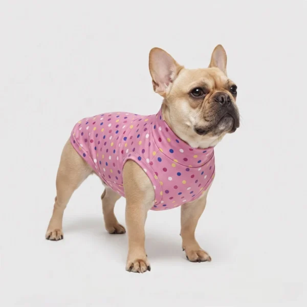 Felpa Cotone Pois Rosa Felpa Cotone Pois Rosa