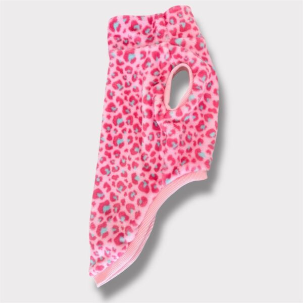 Pile Pelliccia Leopard Rosa