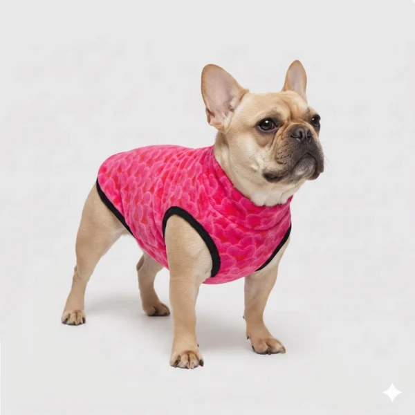 Pile Pelliccia Cuori Fucsia Pile Pelliccia Cuori Fucsia