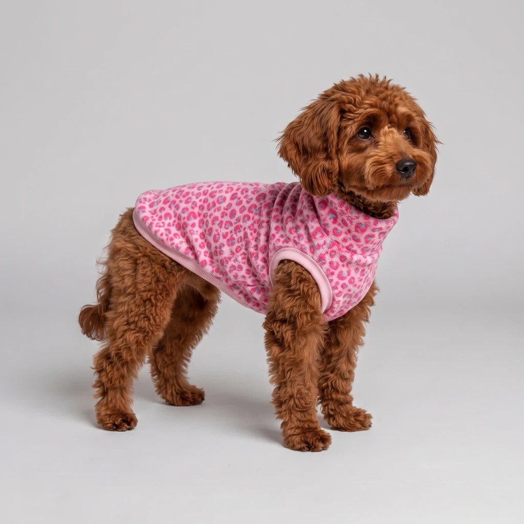 Pile Pelliccia Leopard Rosa