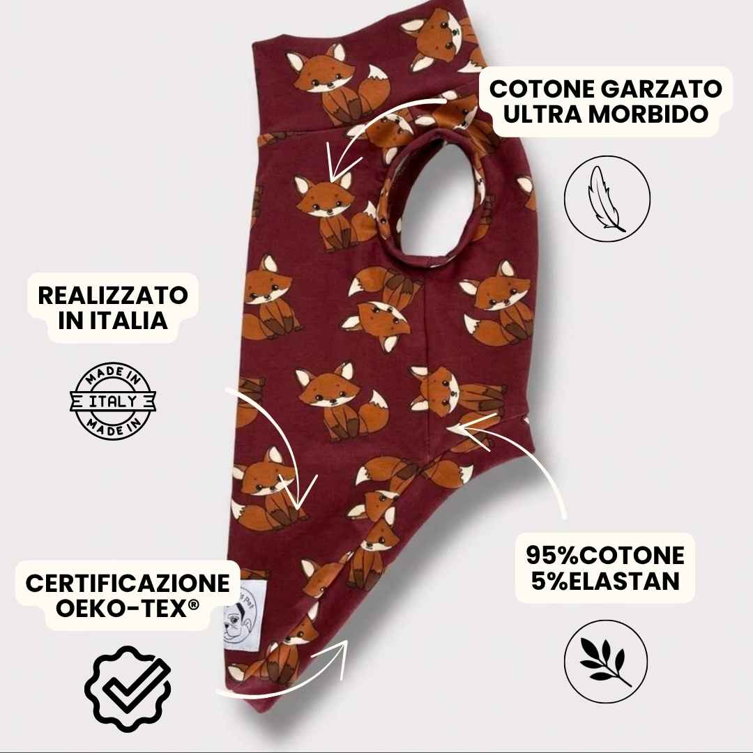 Felpa Cotone Garzato Volpine