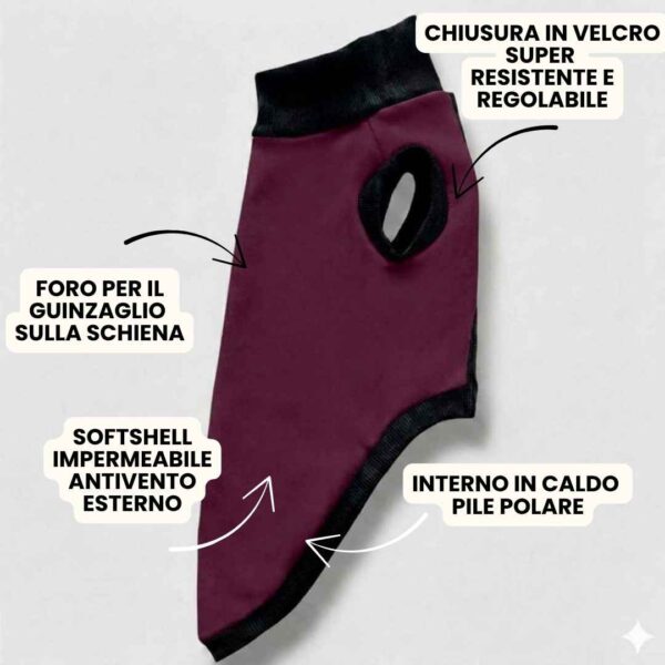 Cappottino Impermeabile con Pile Vinaccia Cappottino Impermeabile con Pile Vinaccia