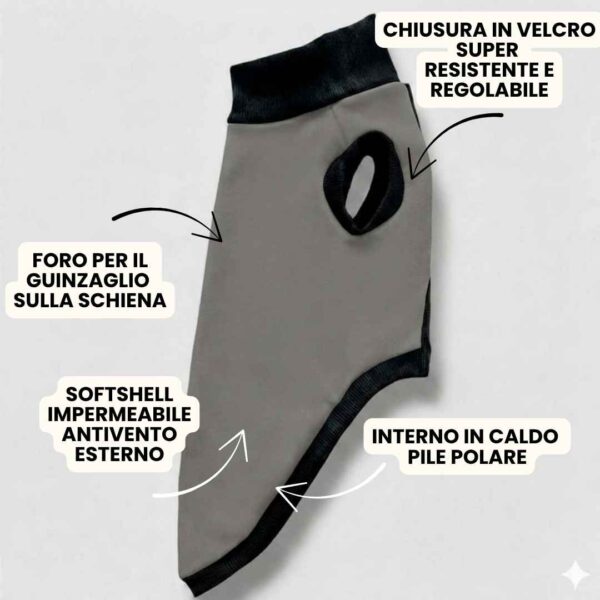 Cappottino Impermeabile con Pile Grigio Cappottino Impermeabile con Pile Grigio
