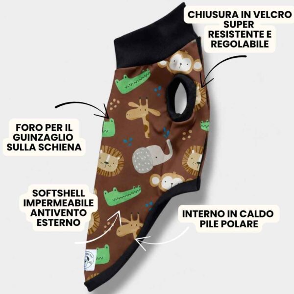 Cappottino Impermeabile con Pile Animaletti Cappottino Impermeabile con Pile Animaletti